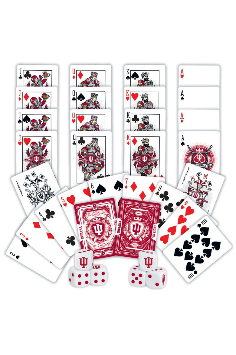 Indiana Hoosiers Playing Cards & Dice, Alternate, color, Multicolor