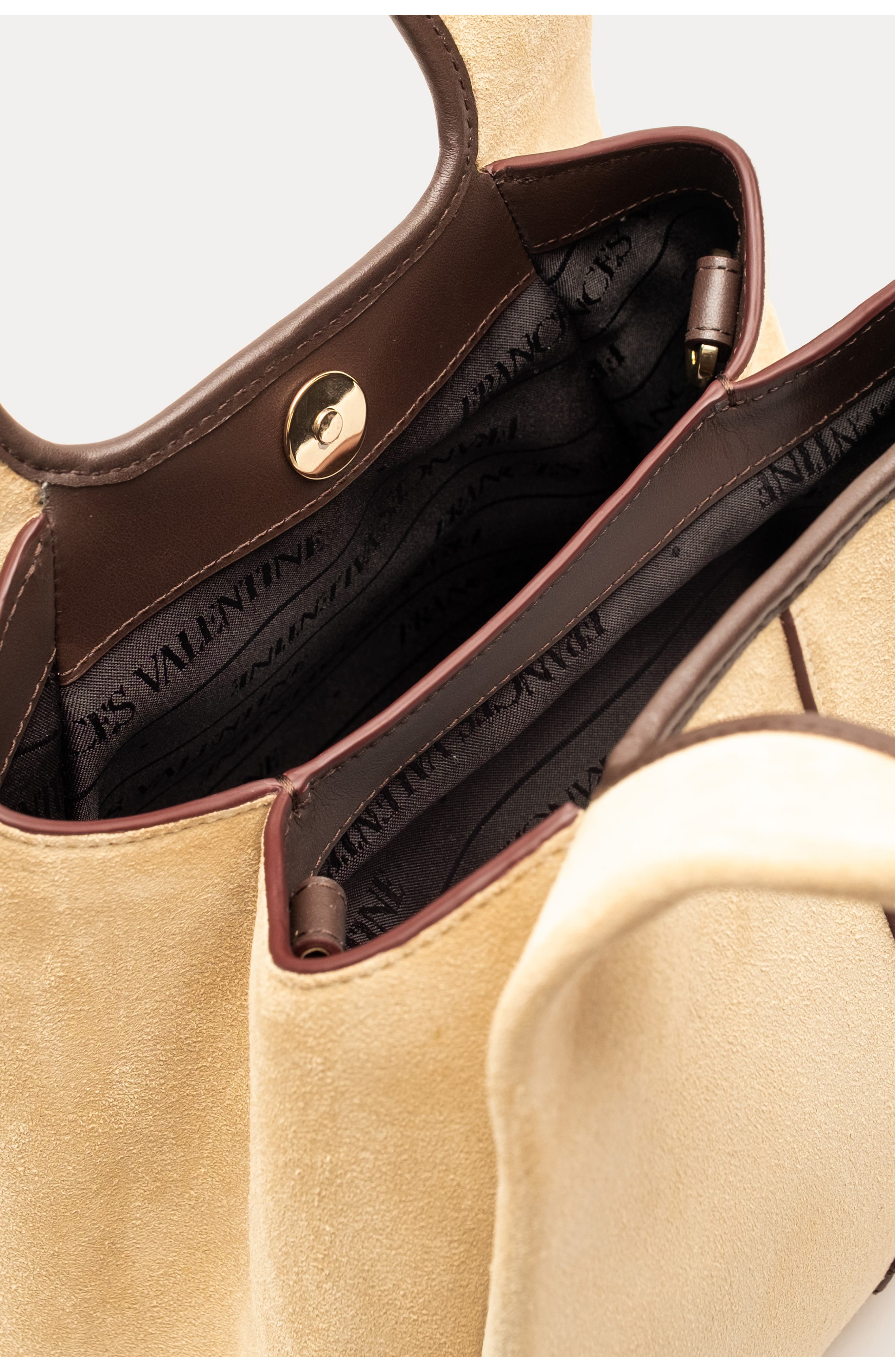 Frances Valentine Tootsie Suede Tote, Alternate, color, Sand