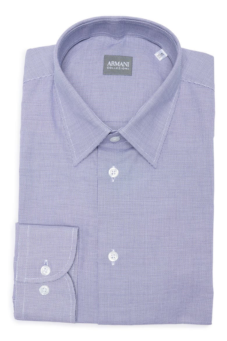 Cotton Stretch Dress Shirt, Main, color, INDIGO