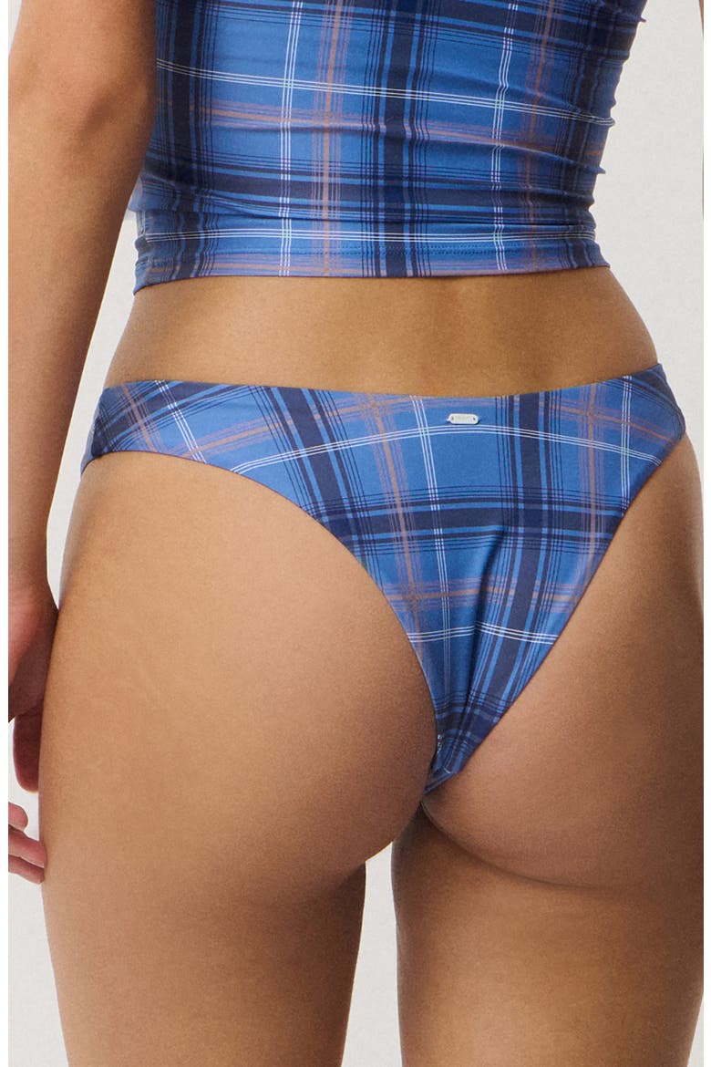 Archive Plaid Bikini Bottoms, Alternate, color, BLUE