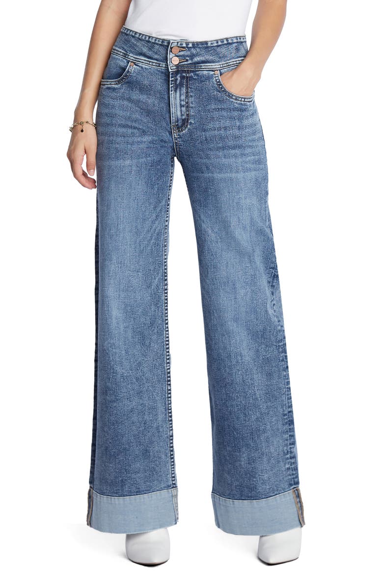 HINT OF BLU Mighty High Waist Wide Leg Jeans, Main, color, East Village