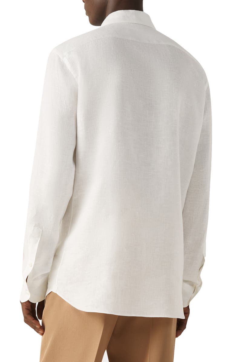 ZEGNA Oasi Lino Shirt, Alternate, color, White