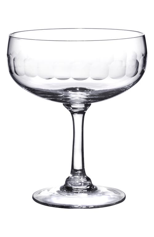 The Vintage List Set Of 2 Crystal Cocktail Glasses In Transparent