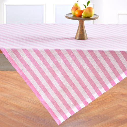 Solino Home Linen Table Throw In Pink