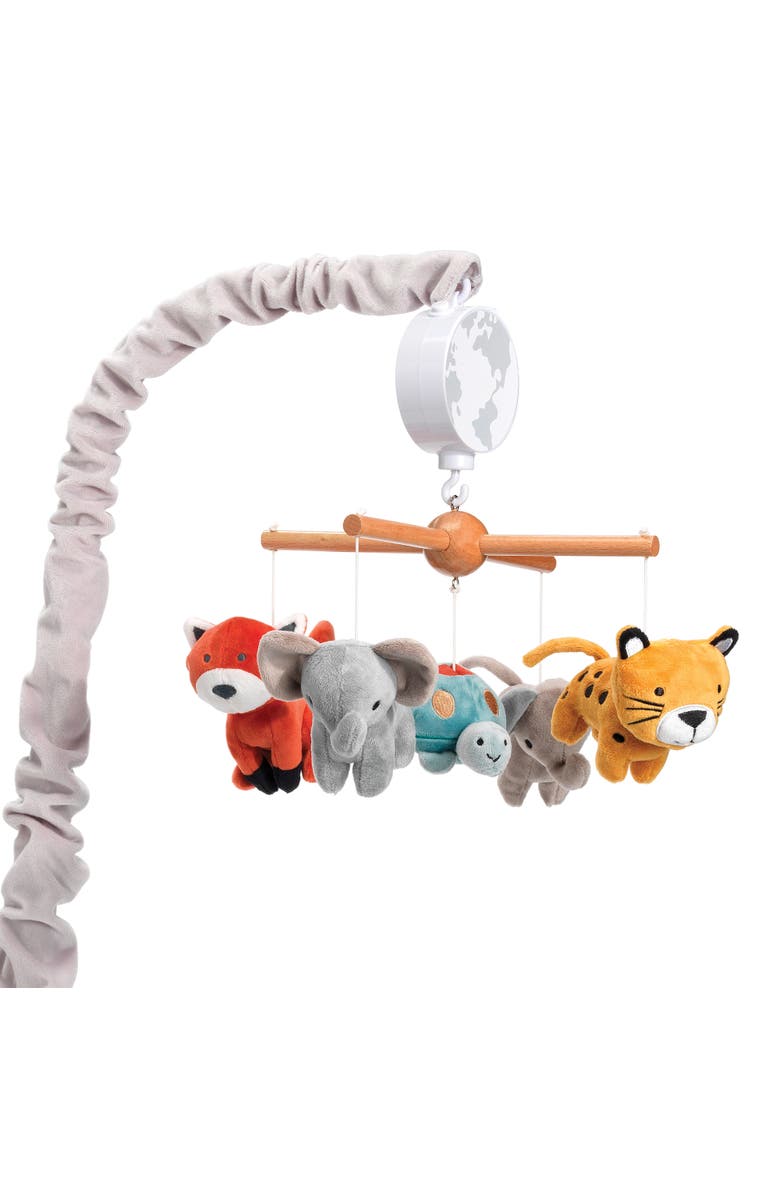 Lambs & Ivy Wild Life Musical Baby Nursery Crib Mobile - Protect the Animals, Main, color, Multicolor
