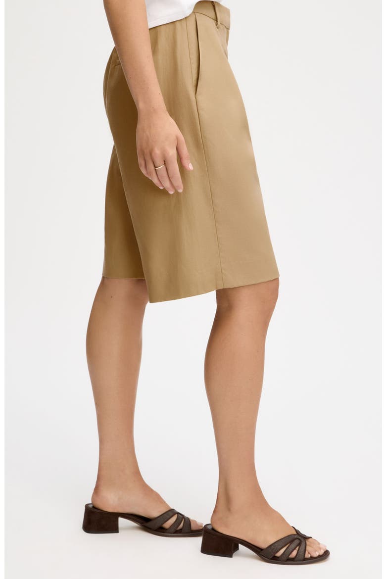 Cotton Blend Cullottes, Alternate, color, DUNE