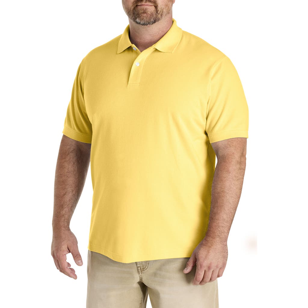 Harbor Bay By Dxl Big & Tall Piqué Polo Shirt In Multi
