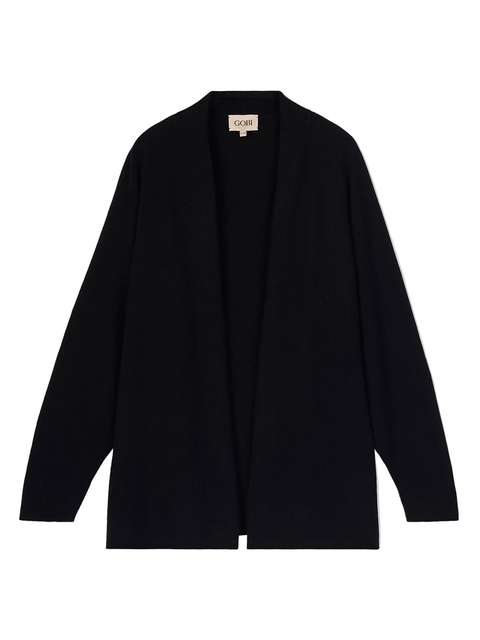 Cashmere Open-Front Cardigan