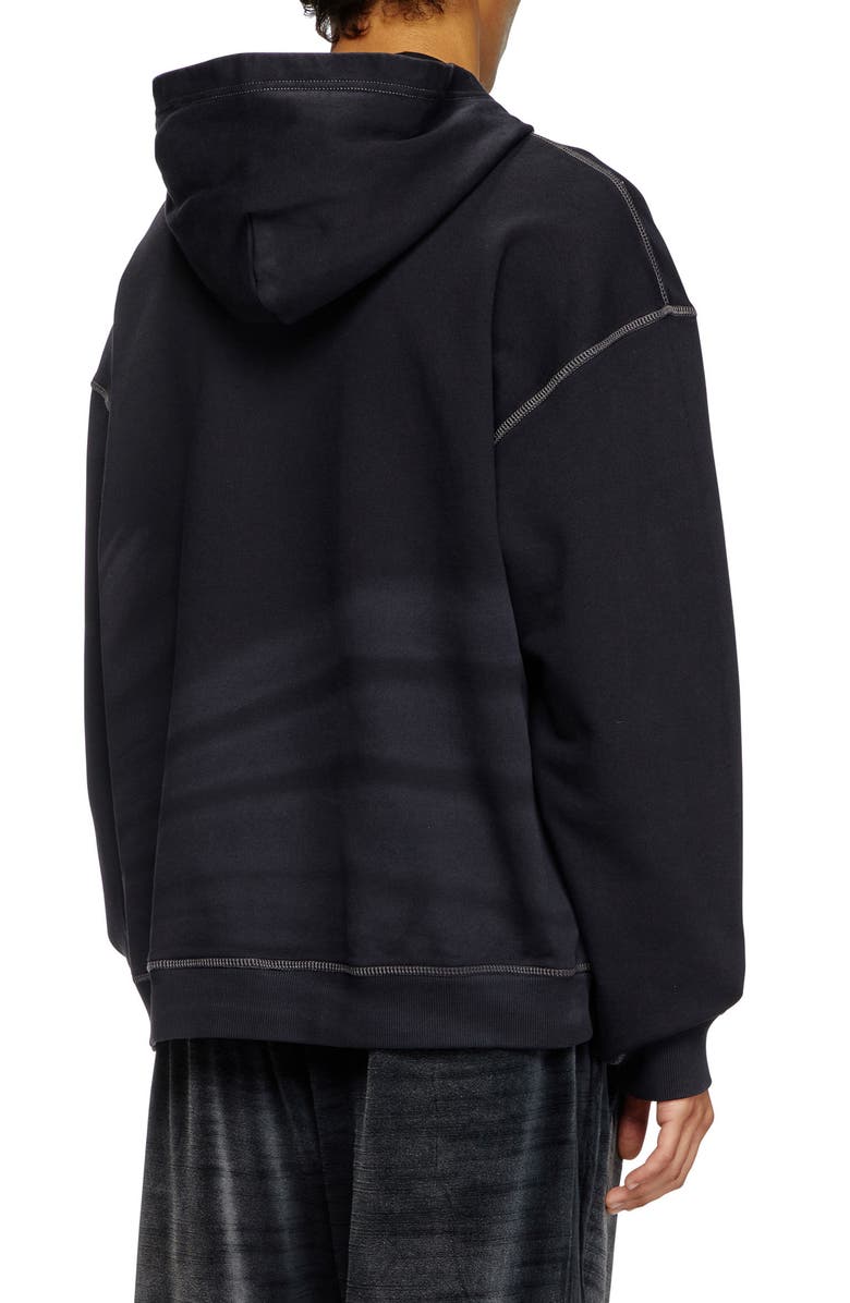 DIESEL<sup>®</sup> S-Boxt-Hood-R9 Graphic Hoodie, Alternate, color, Deep/ Black