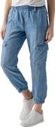 Sanctuary Relaxed Rebel Chambray Cargo Joggers