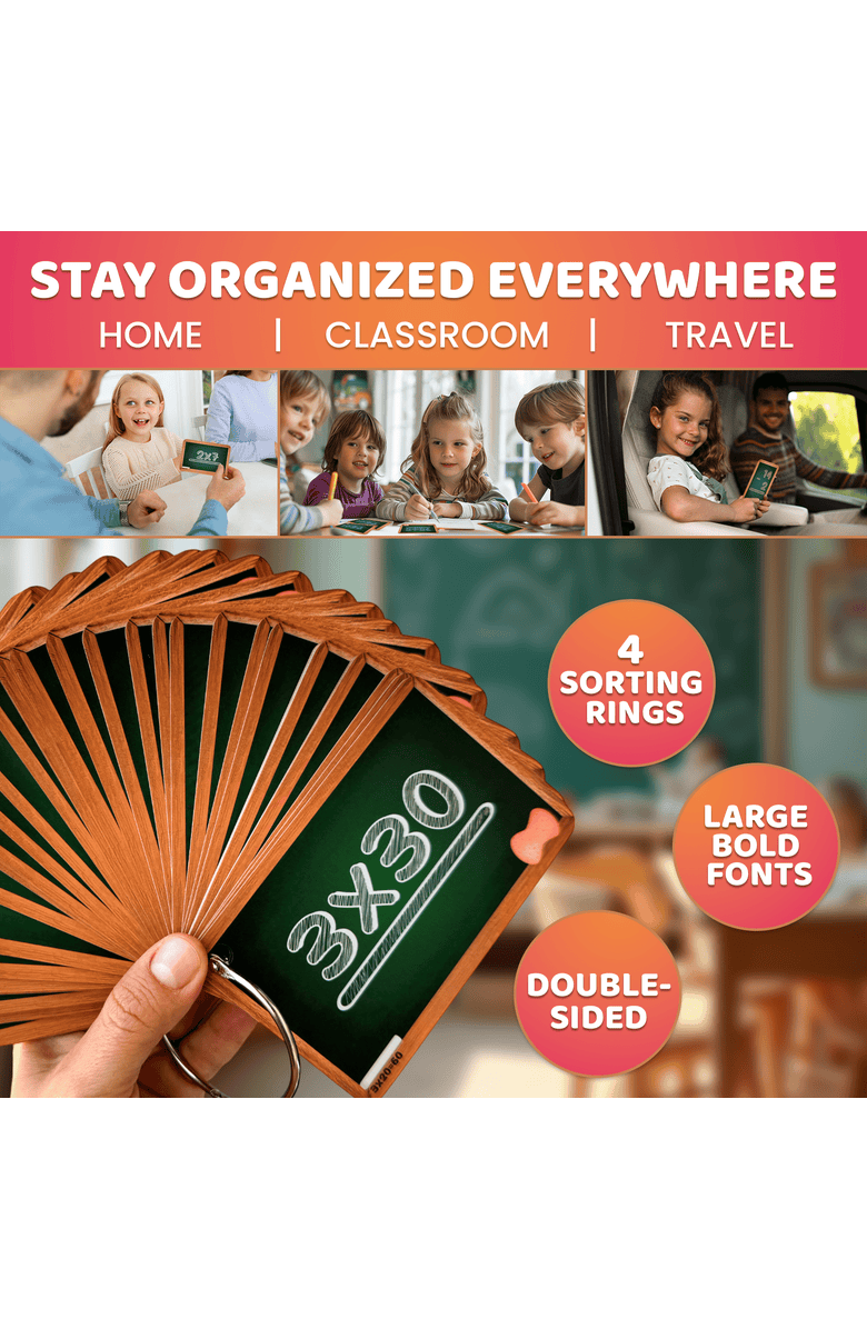 Quokka Math Flash Cards for Kids, Alternate, color, Multipack