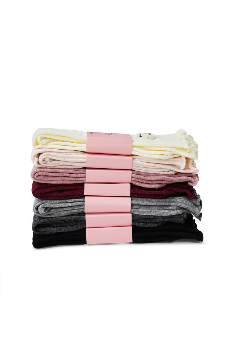 Belle & Bloom Beloved 7 Pack Socks, Alternate, color, Multi