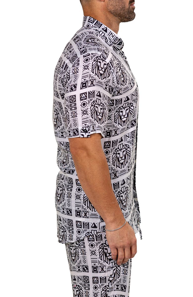 Maceoo Galileo Marthy Short Sleeve Button-Up Shirt, Alternate, color, 
