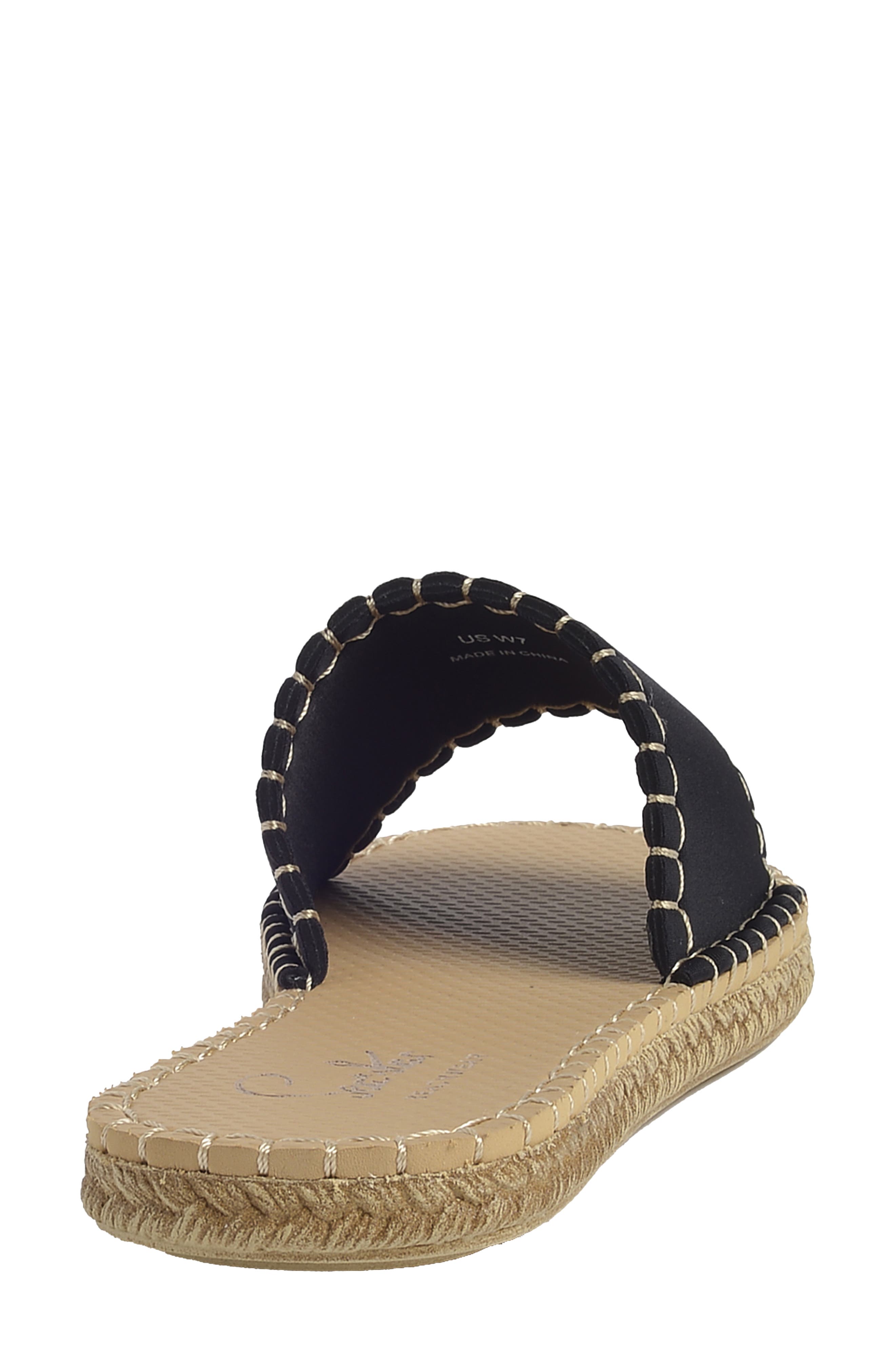 Sea Star Beachwear Cabana Water Resistant Espadrille Slide Sandal, Alternate, color, 