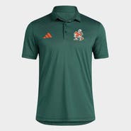 adidas Men's adidas Green Miami Hurricanes Ultimate 365 Stripe Polo