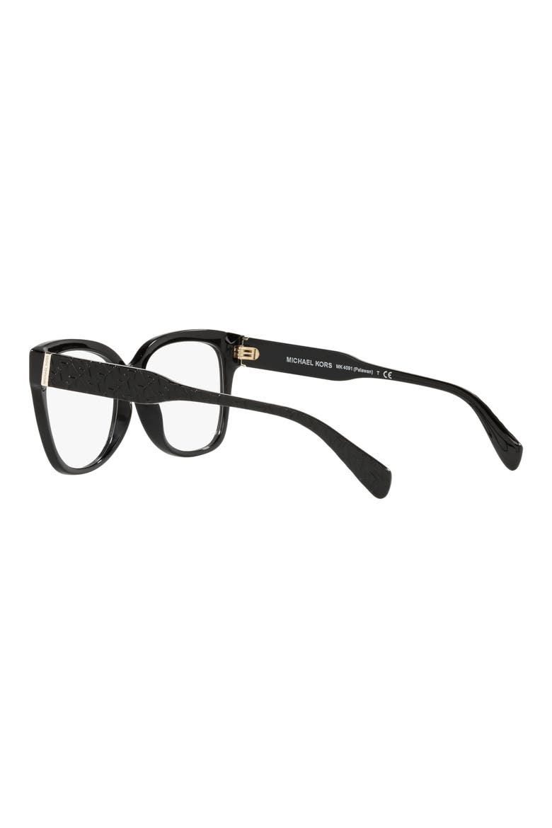 Palawan 54mm Square Optical Glasses, Alternate, color, BLACK