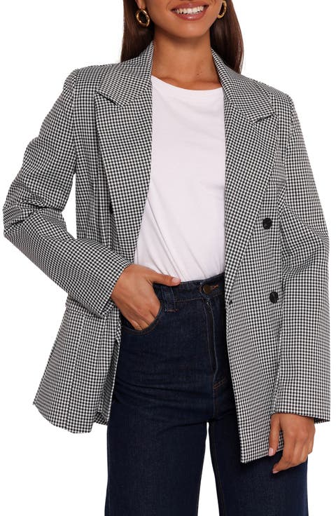 Juliette Check Double Breasted Blazer