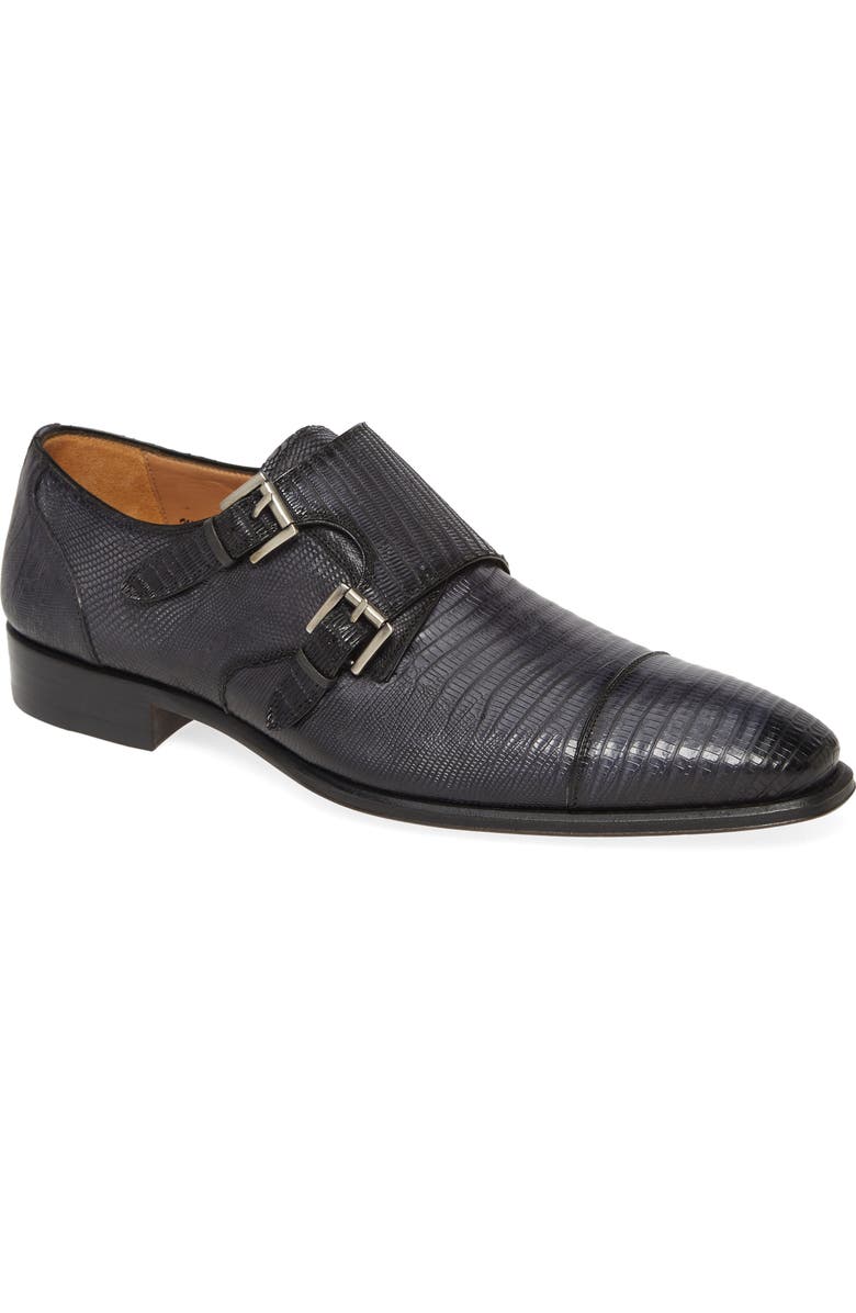 Mezlan Argentum Double Monk Strap Shoe, Main, color,