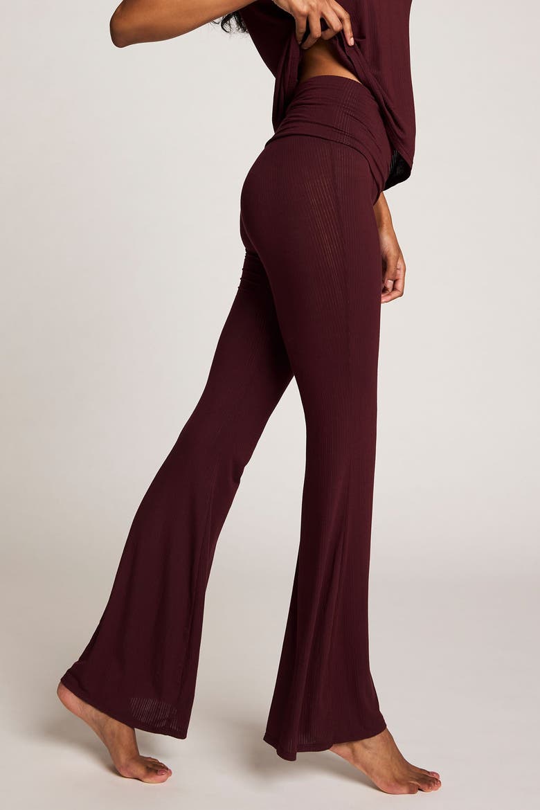 Whipped Roll Down Pant, Alternate, color, Garnet