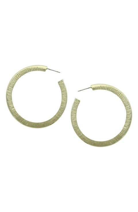 Dara Resin Hoop Earrings