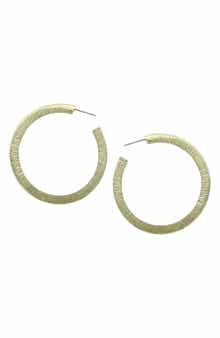 OLIVIA WELLES Dara Resin Hoop Earrings