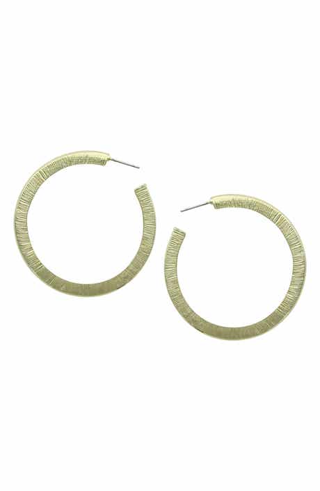 OLIVIA WELLES Dara Resin Hoop Earrings