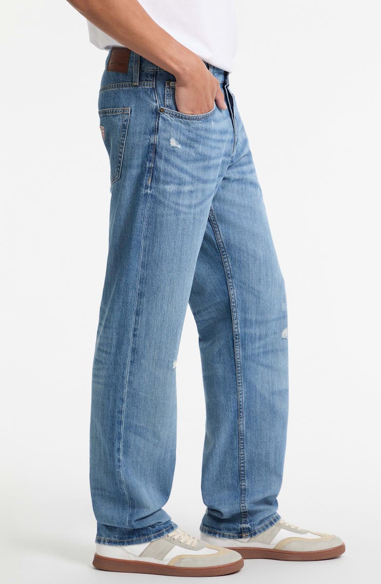 GUESS JEANS G16 Relaxed Straight Leg Jeans, Alternate, color, Light Blue