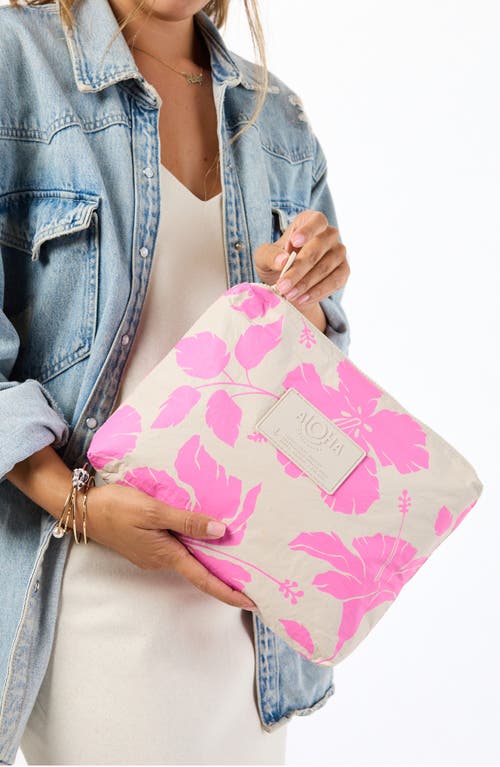 Aloha Collection Mid Salina Water Resistant Zip Pouch In Multi