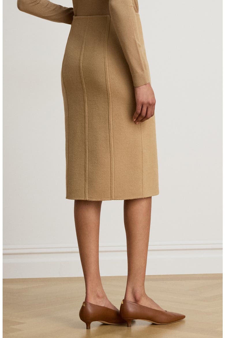 Midi Pencil Skirt, Alternate, color, CAMEL BEIGE