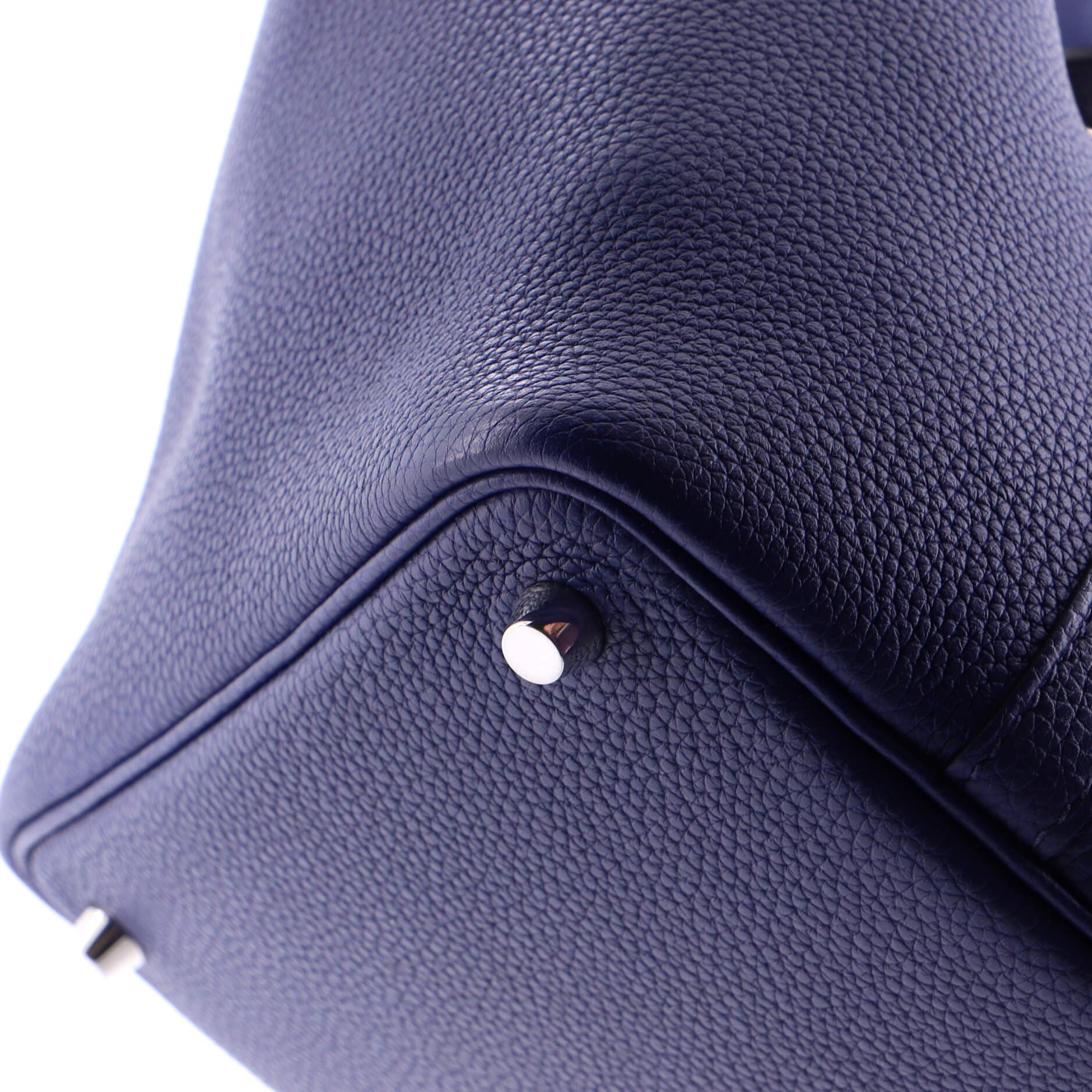 Pre-Owned Hermes Picotin Lock Bag Maurice PM, Alternate, color, Bleu Saphir