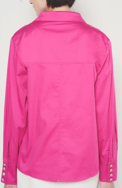 As By Df Valentina Blouse In Magenta