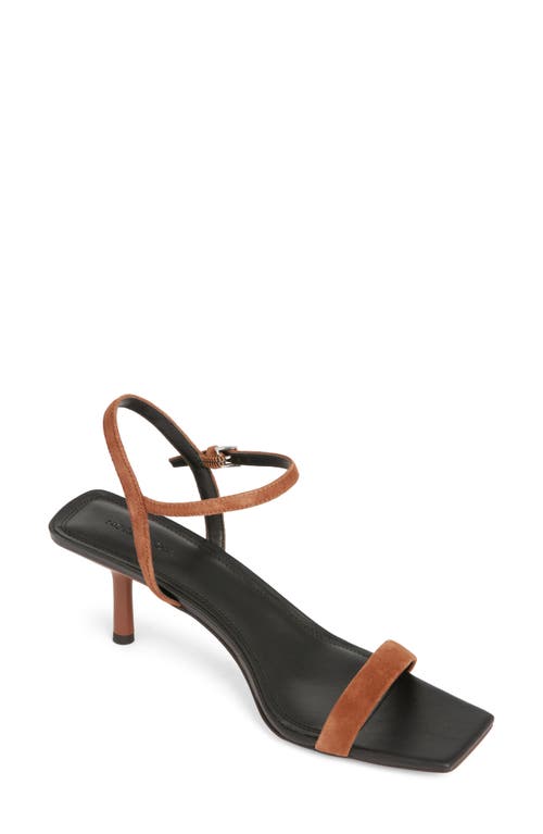 Nordstrom Sydney Ankle Strap Sandal In Rust Bisque