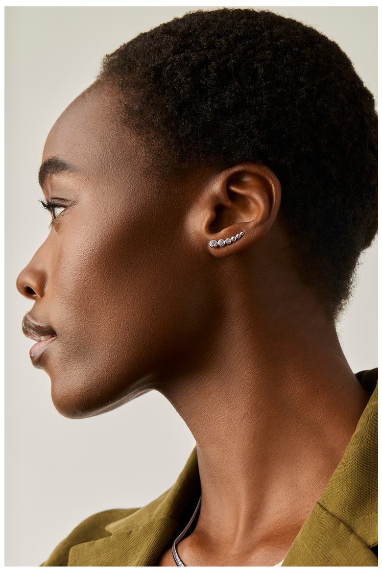 Tennis Ear Crawlers, Alternate, color, SILVER