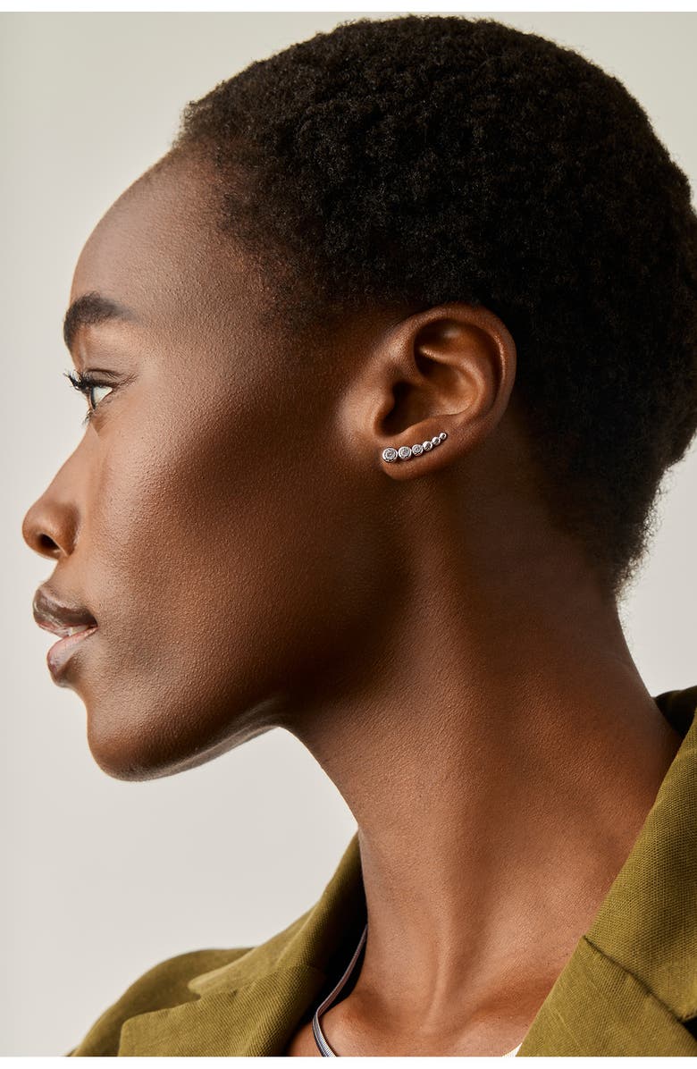 Missoma Tennis Ear Crawlers, Alternate, color, Silver