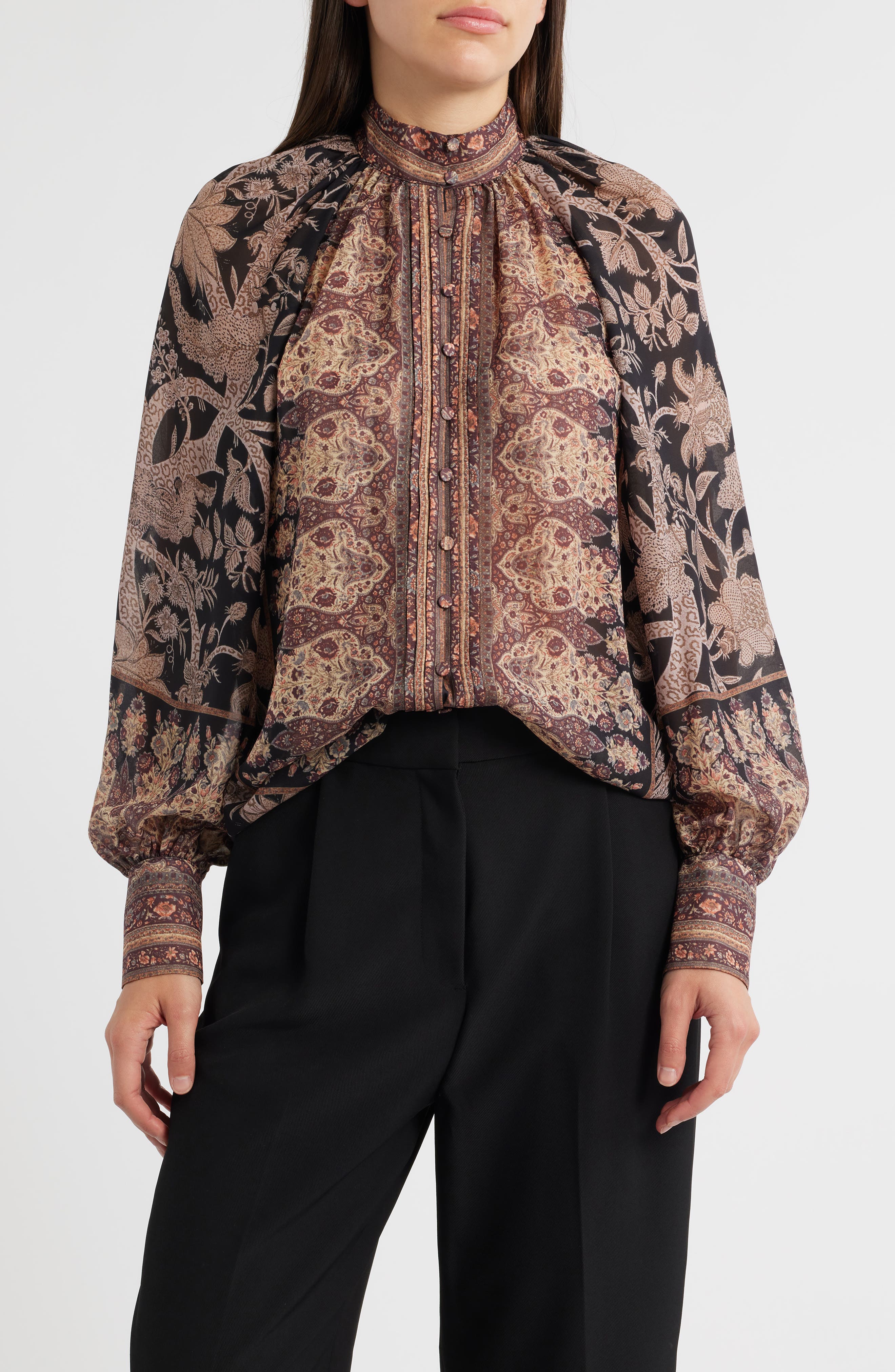 Solace Print Button-Up Shirt