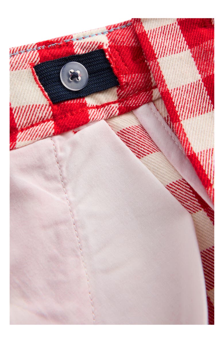 Mini Boden Kids' Smart Check Shorts, Alternate, color, Red Gingham
