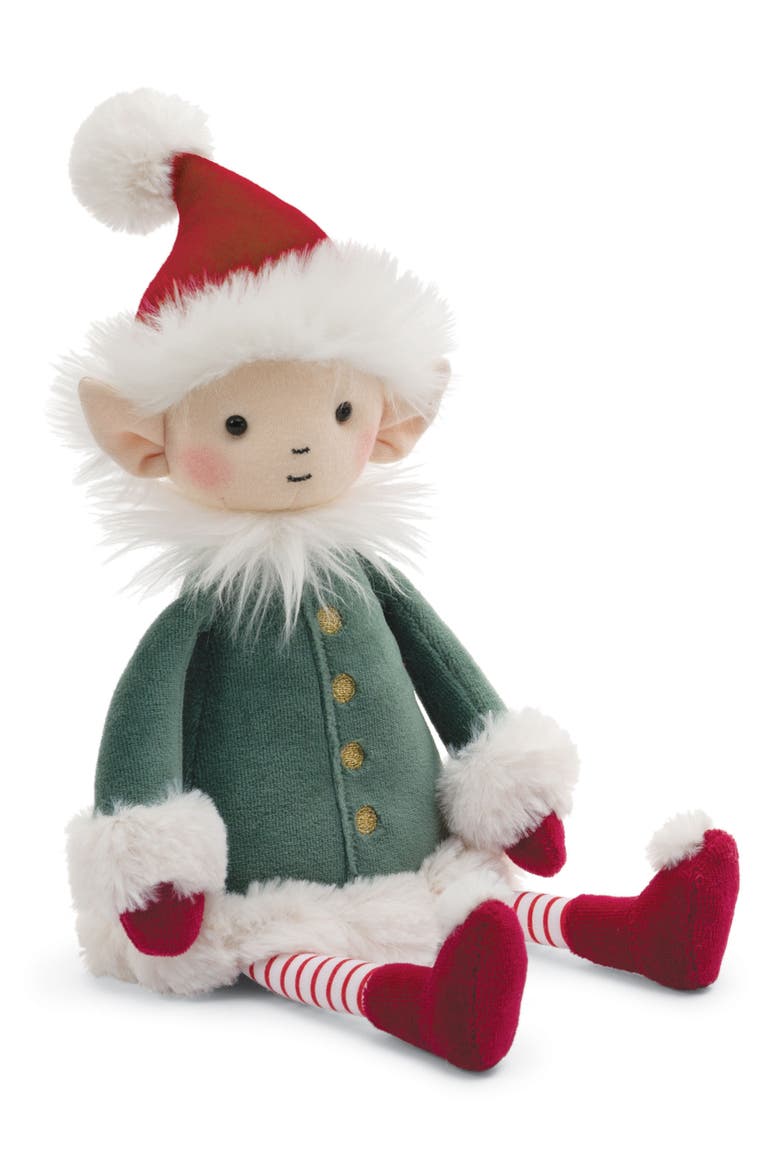 Elf Stuffed Doll, Alternate, color, GREEN/ RED