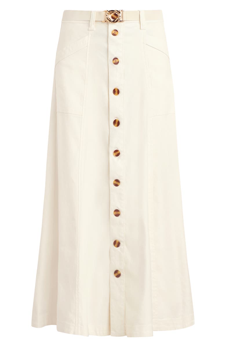 Favorite Daughter The Lila A-Line Denim Skirt, Alternate, color, Gardenia