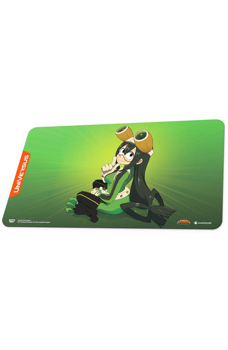 UniVersus My Hero Academia, Girl Power Tsuyu Asui Playmat 24 X 14 Inches, Alternate, color, Multicolored