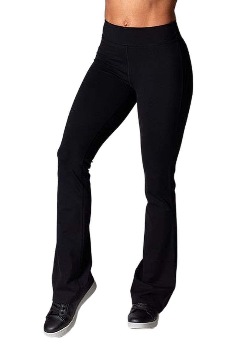 High Waisted Bootcut, Alternate, color, EBONY