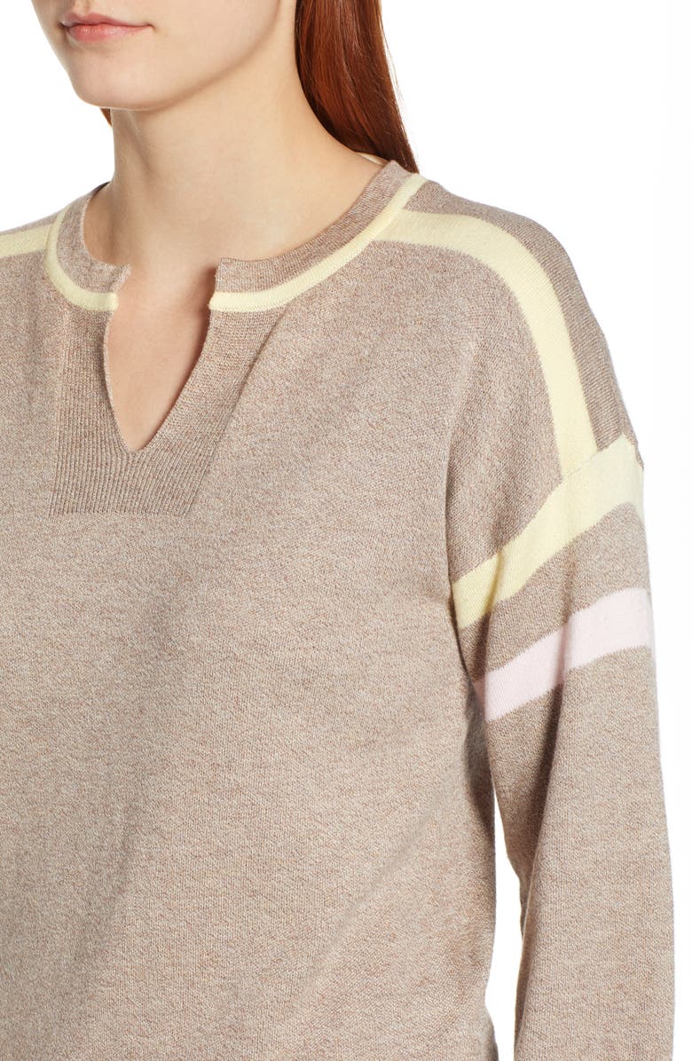 Wit & Wisdom Layered Look Stripe Sweater, Alternate, color,
