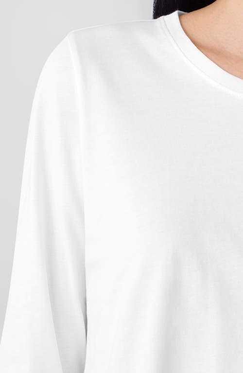 Eileen Fisher Organic Cotton Top In White