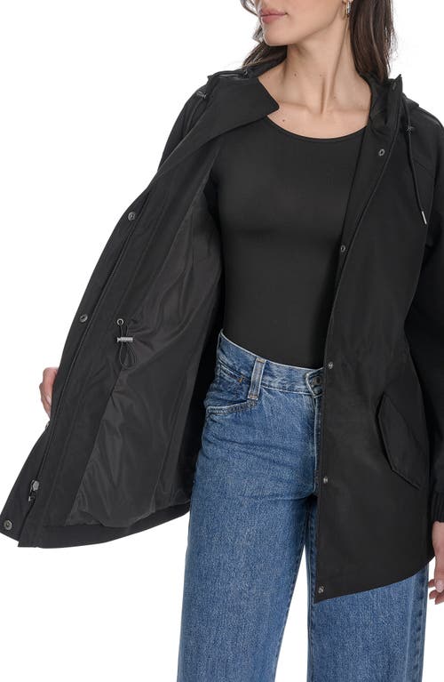 Levi's Hooded Water Resistant Jacket In Black