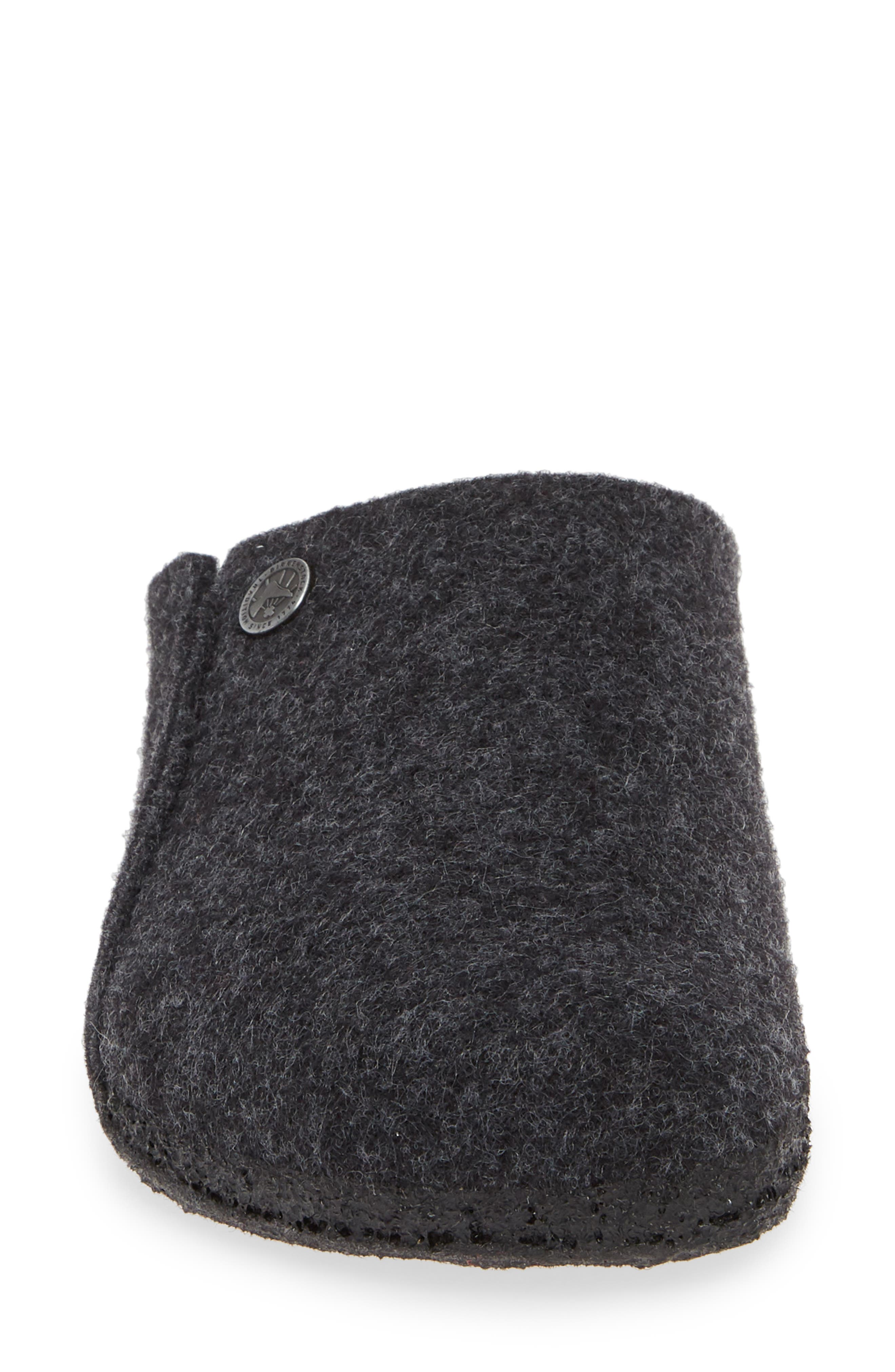 Birkenstock Zermatt Genuine Shearling Lined Slipper, Alternate, color, Anthracite Wool