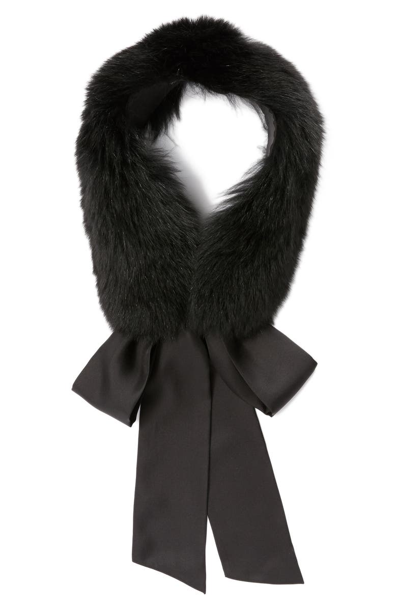 Max Mara Cecilia Genuine Fox Fur Collar, Alternate, color, 