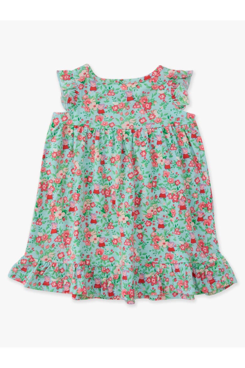 Peppa Pig Toddler Flutter Pajama Night Gown, Alternate, color, Blue Floral Peppa Pig