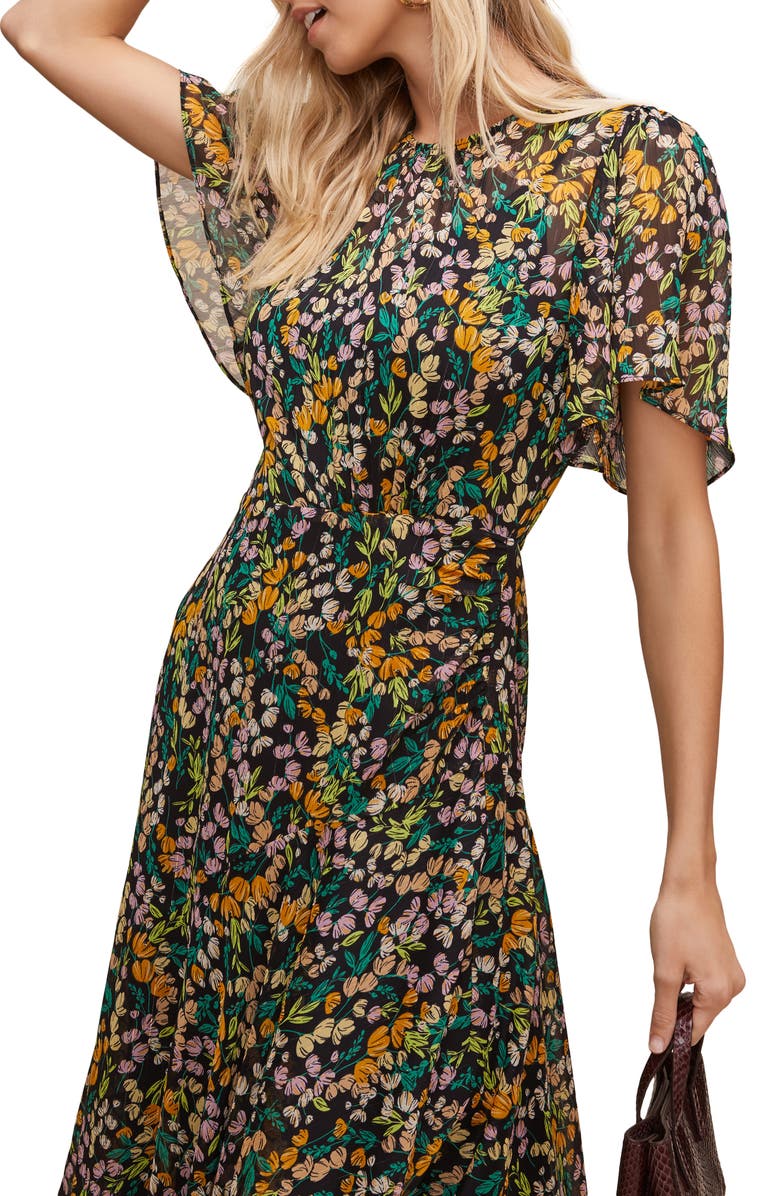 ASTR the Label Floral Print Dress, Alternate, color,
