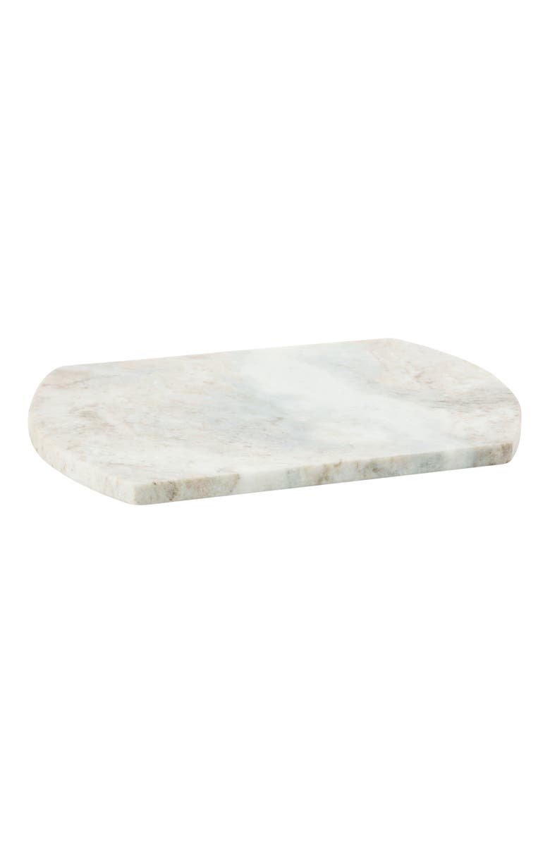 Storied Home Long Marble Cutting Board, Buff, Alternate, color, Cream