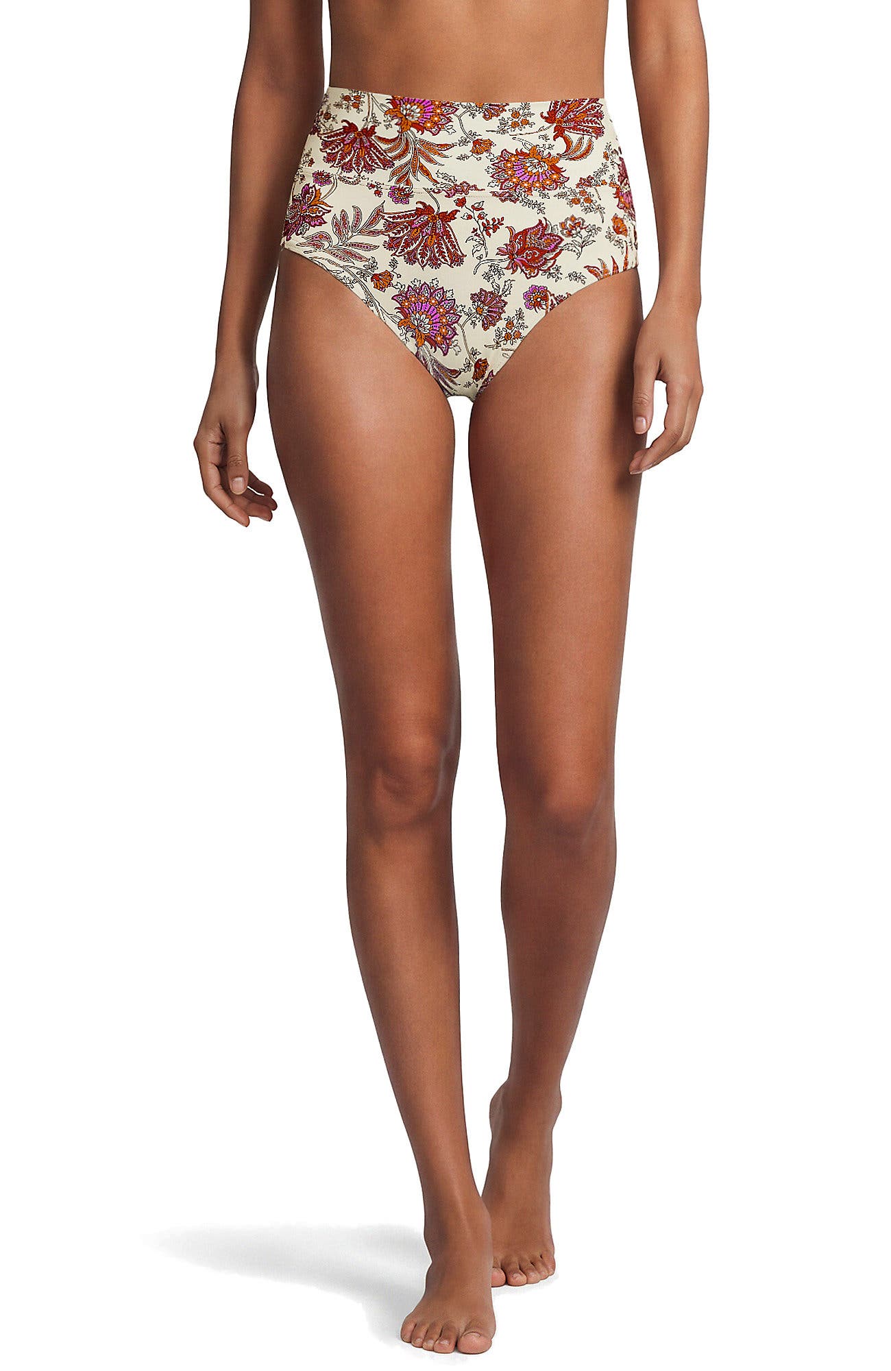 Egret White Ornate Floral