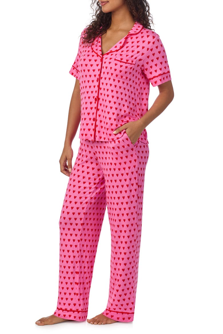 Print Pajamas, Alternate, color, PINK/ HEART